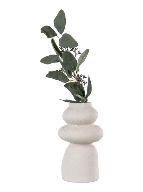 Vase - Vase, céramique, beige, ø14,5x26,5 cm - Kiabi