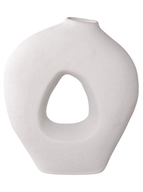 Vase - Vase, céramique, blanc 24x10,5x27,8 cm - Kiabi