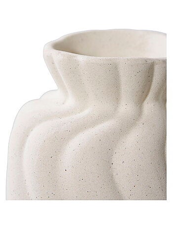 Vase - Vase, céramique, blanc, lot de 2