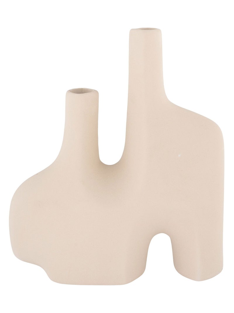 Vase - Vase, céramique, sable, 23,5x8x27 cm Beige sable - Kiabi