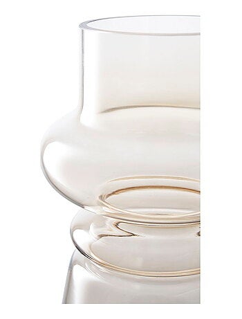 Vase - Vase, verre, brun fumé ø15x31 cm