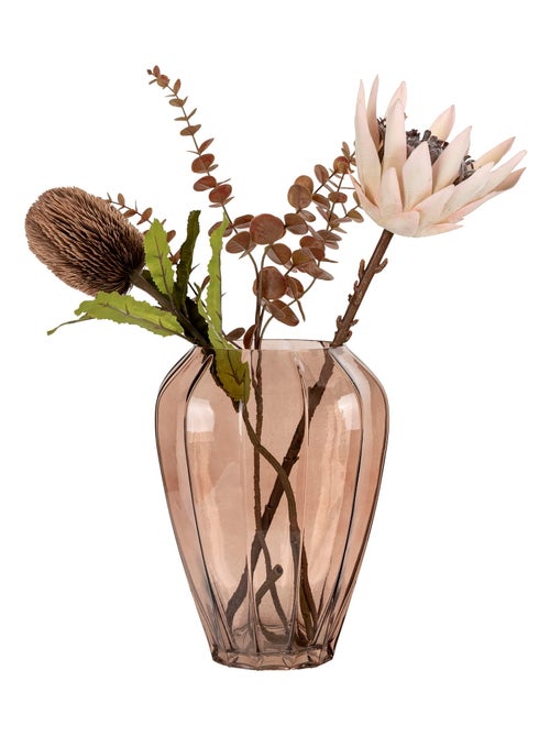 Vase - Vase, verre, marron, ø22x29 cm - Kiabi