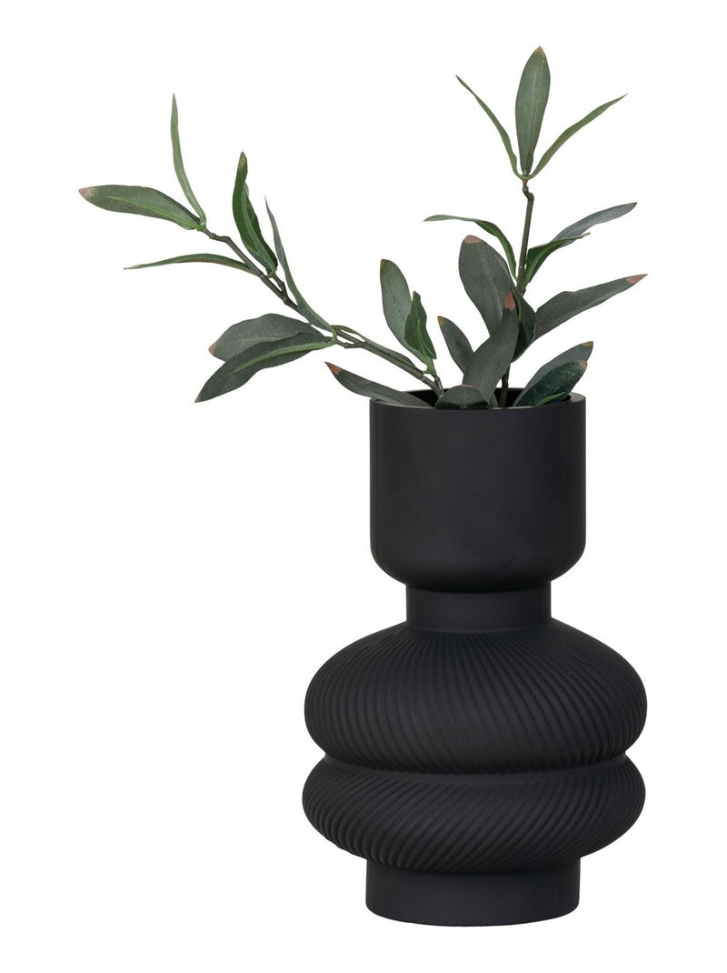 Vase - Vase, verre, noir, ø15x22 cm Noir - Kiabi
