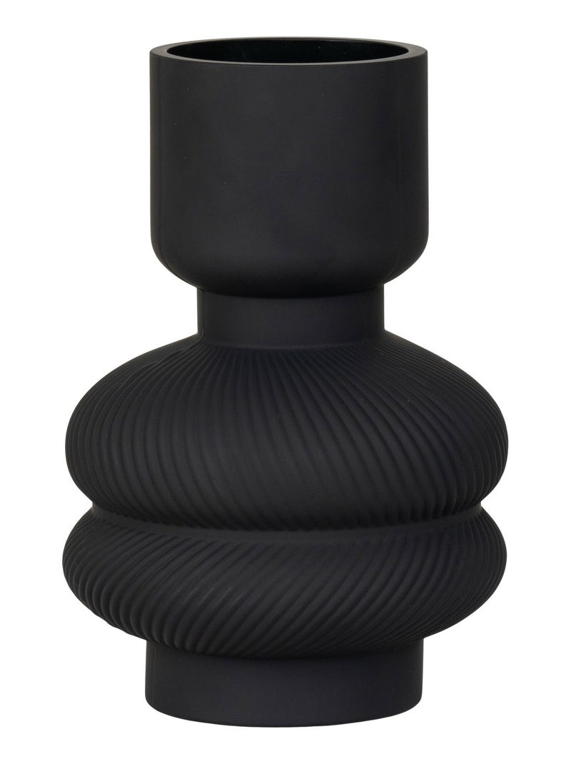 Vase - Vase, verre, noir, ø15x22 cm Noir - Kiabi