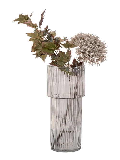 Vase - Vase, verre soufflé bouche, transparent, ø17,5x40 cm - Kiabi