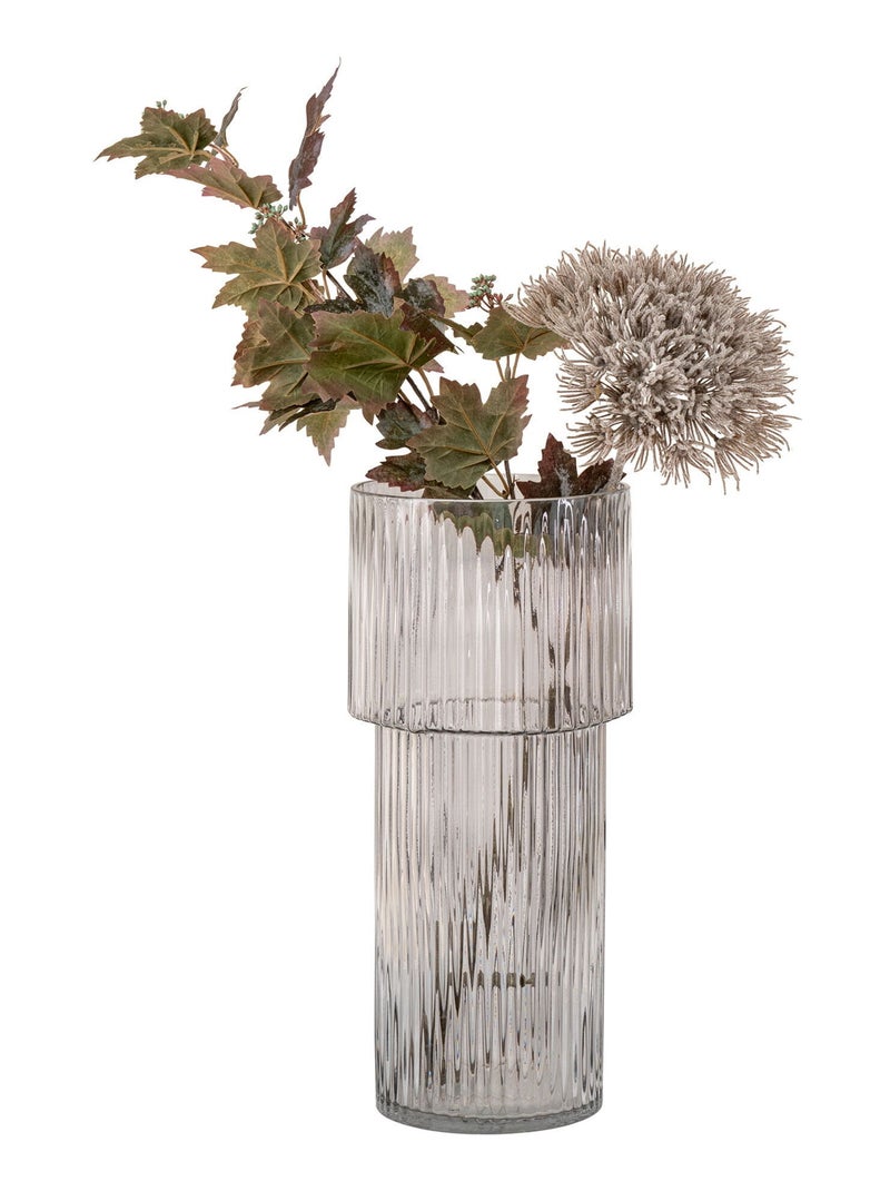 Vase - Vase, verre soufflé bouche, transparent, ø17,5x40 cm Transparent - Kiabi