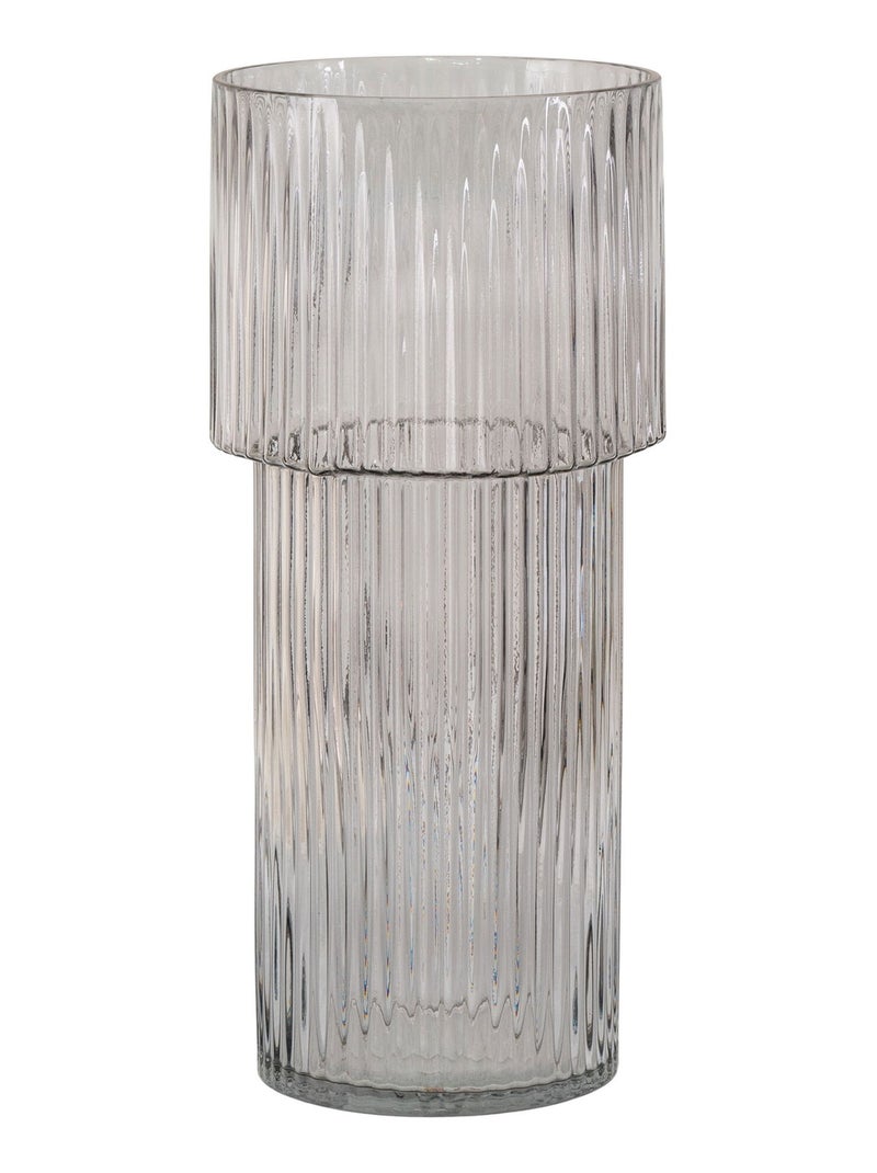 Vase - Vase, verre soufflé bouche, transparent, ø17,5x40 cm Transparent - Kiabi