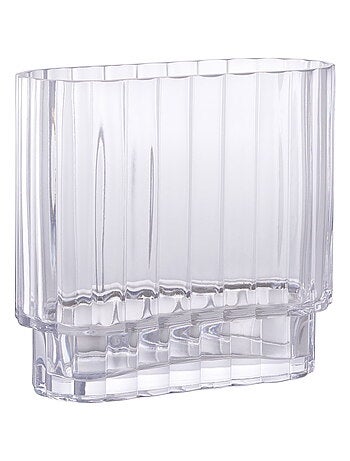 Vase - Vase, verre, transparent 20x9x19,5 cm