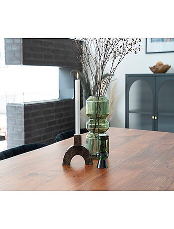 Vase - Vase, verre, vert, ø12x25 cm