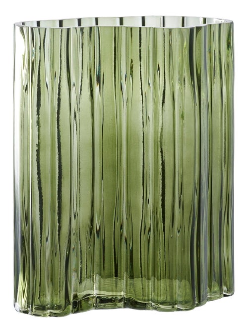 Vase - Vase, verre, vert fumé 21x12x26,5 cm - Kiabi