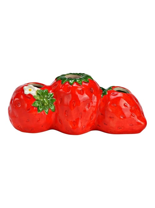Vase 3 trous Fraises - Kiabi