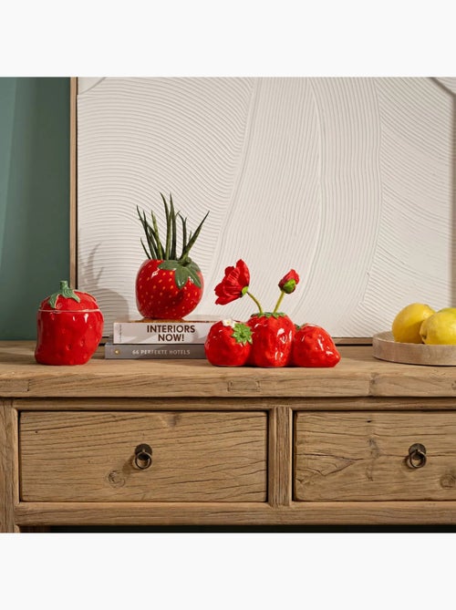 Vase 3 trous Fraises - Kiabi