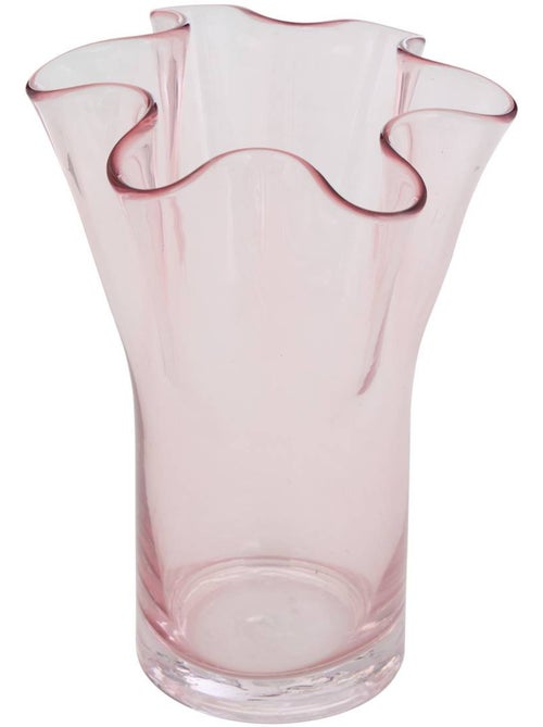 Vase à col festonné en verre soufflé FLDR - Kiabi
