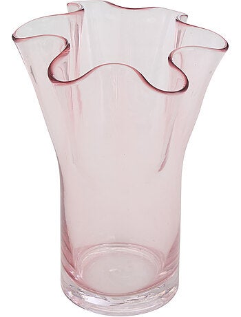 Vase à col festonné en verre soufflé FLDR