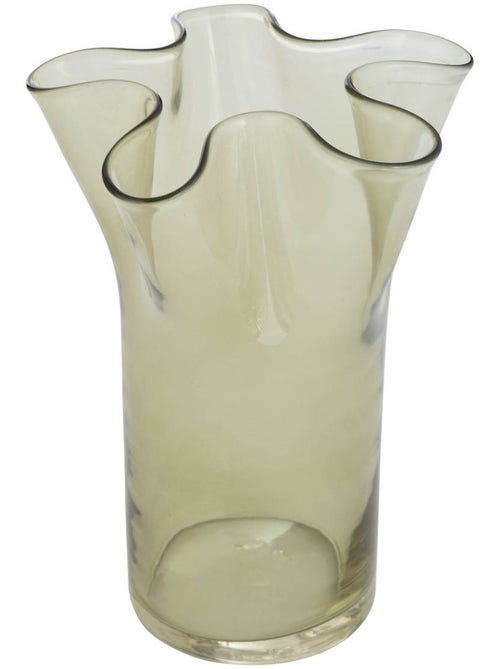 Vase à col festonné en verre soufflé FLDR - Kiabi