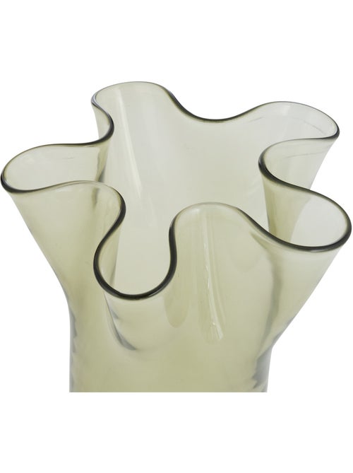 Vase à col festonné en verre soufflé FLDR - Kiabi