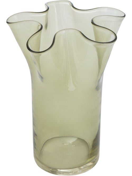 Vase à col festonné en verre soufflé FLDR - Kiabi