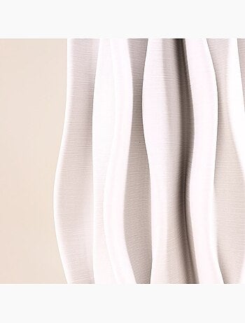 Vase alvéolé blanc en céramique 3D 37cm