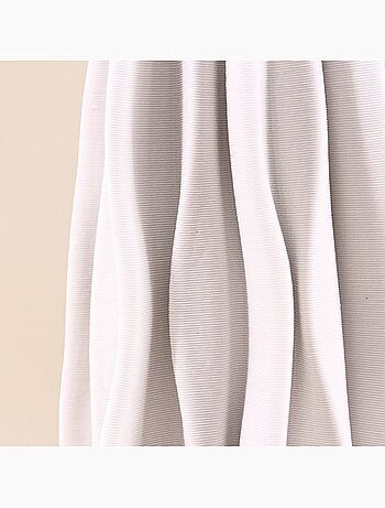 Vase alvéolé en céramique blanche 3D 30cm