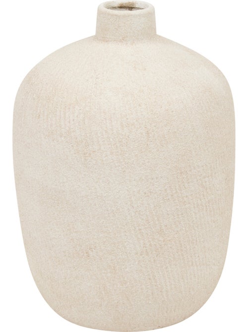 Vase amphore strié en grès ROMIA - Kiabi