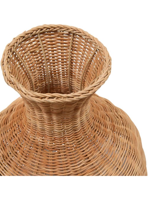 Vase amphore tressé en rotin sur structure fonte MELIA - Kiabi