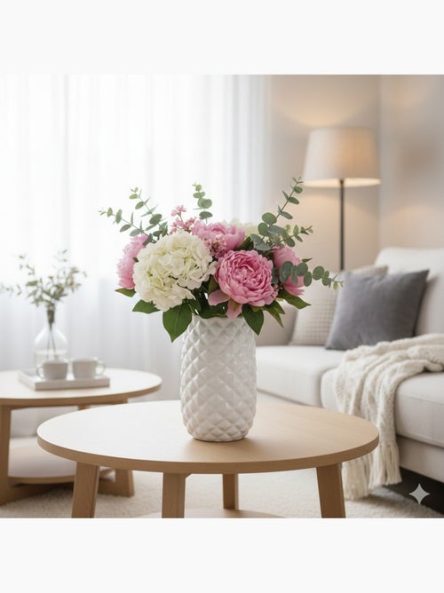 Vase ananas blanc 24 cm - Kiabi