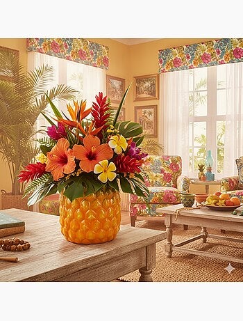 Vase ananas en céramique