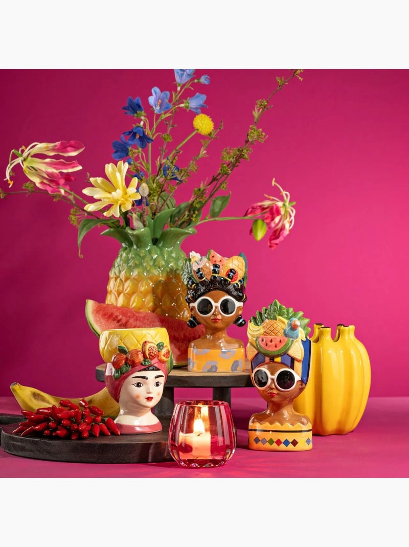 Vase ananas en céramique Jaune - Kiabi