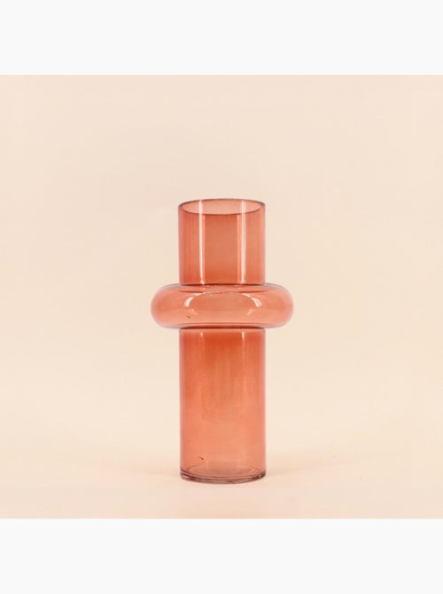 Vase anneau en verre 25cm - Kiabi