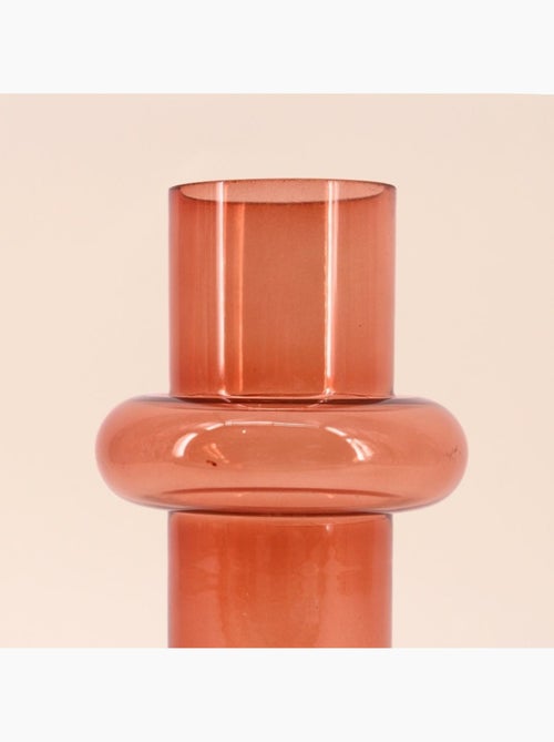 Vase anneau en verre 25cm - Kiabi