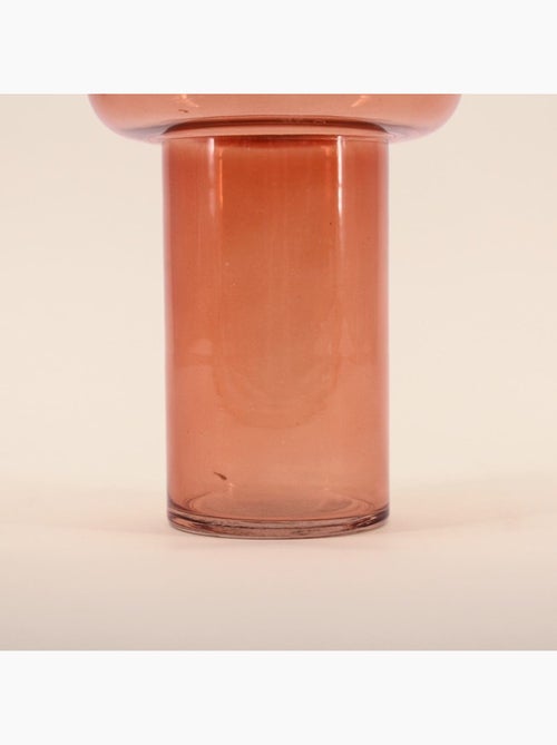 Vase anneau en verre 25cm - Kiabi