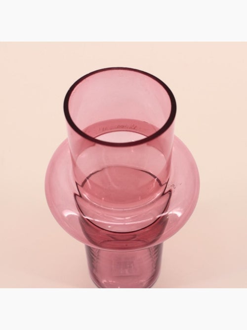 Vase anneau en verre 25cm - Kiabi