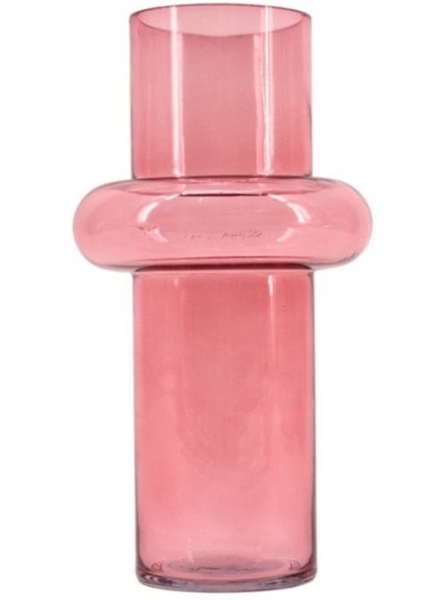 Vase anneau en verre 25cm - Kiabi