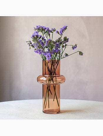 Vase anneau en verre, H25cm