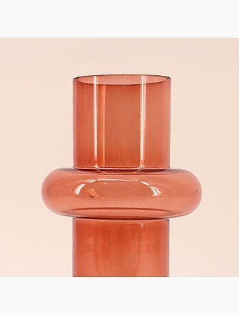Vase anneau en verre, H25cm