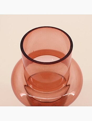 Vase anneau en verre, H25cm