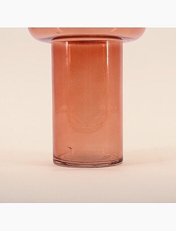 Vase anneau en verre, H25cm