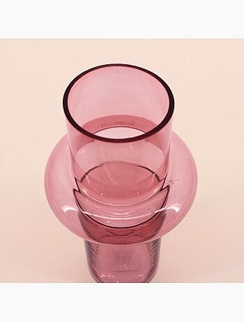 Vase anneau en verre, H25cm