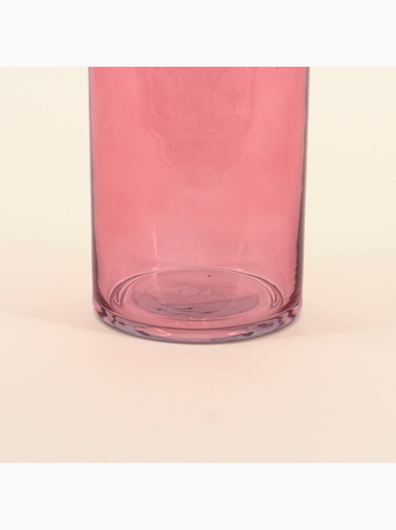 Vase anneau en verre, H25cm Rose - Kiabi