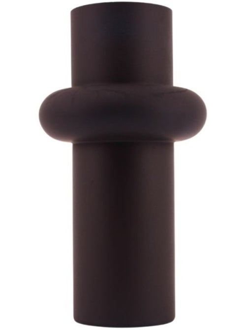 Vase anneau en verre noir 31cm - Kiabi