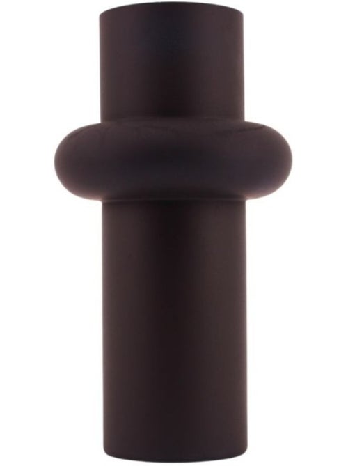 Vase anneau en verre noir, H31cm - Kiabi