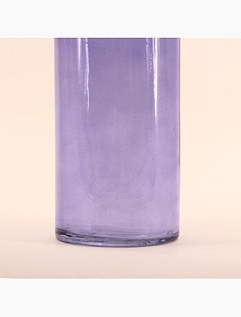 Vase anneau en verre violet 31cm