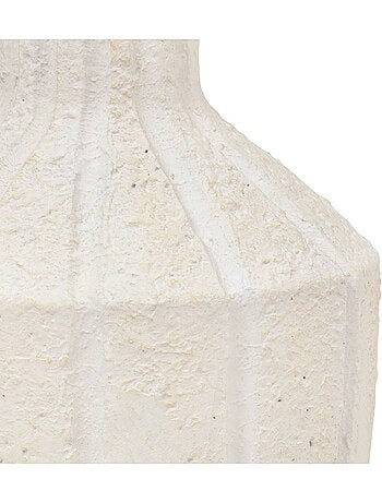 Vase antique "Nolwi" céramique blanc H48cm