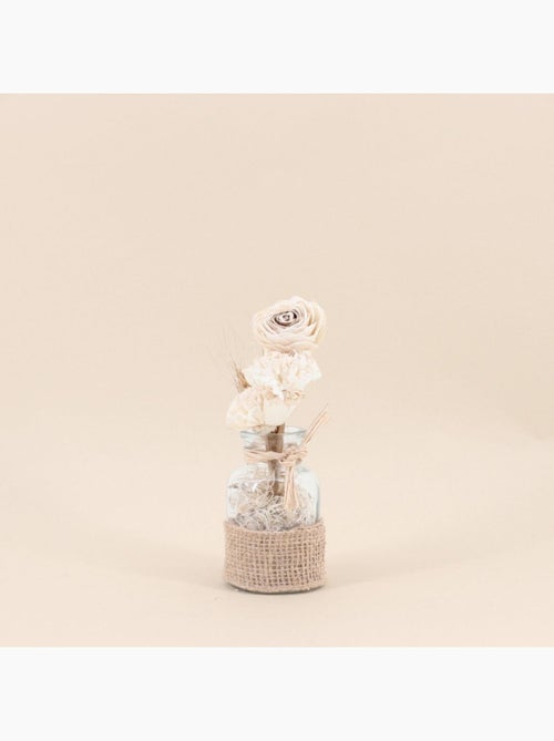 Vase avec fleurs séchées style bohème 25cm - Kiabi