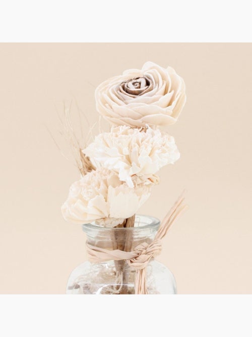 Vase avec fleurs séchées style bohème 25cm - Kiabi