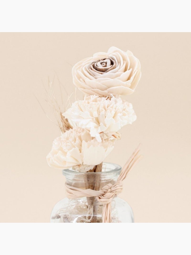 Vase avec fleurs séchées style bohème 25cm Beige - Kiabi