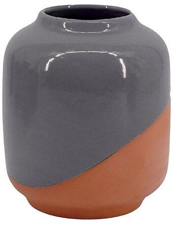 Vase bicolore terracotta, H16cm