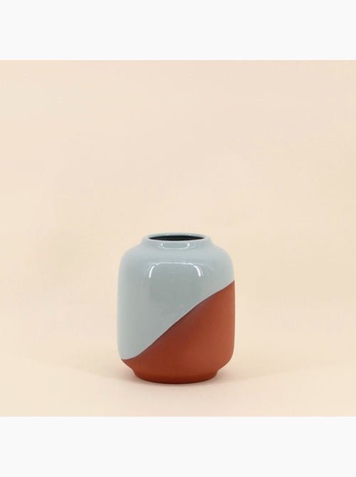 Vase bicolore terracotta, H16cm - Kiabi
