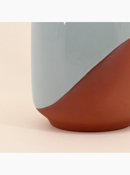 Vase bicolore terracotta, H16cm - Kiabi