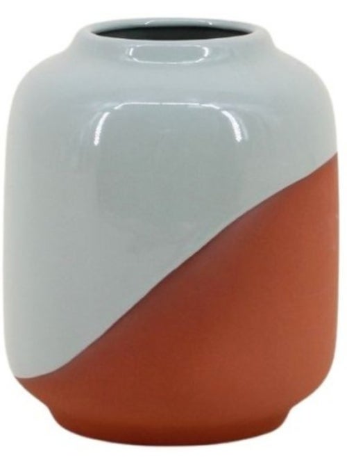 Vase bicolore terracotta, H16cm - Kiabi